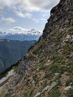 Nice goat trail along the ledge