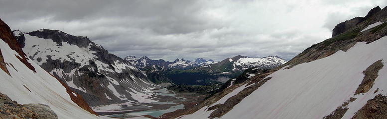A panorma from Spider Gap