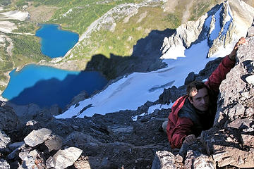 near the summit of Ptarmigan