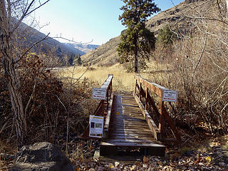 Entering the N Fork Asotin Ck Canyon.