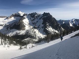 At the Carru-Lago saddle.