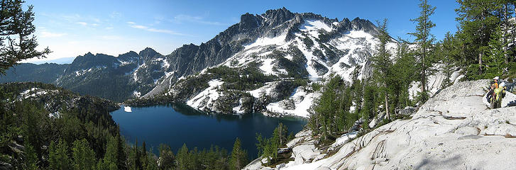 Looking down on Lake Vivianne