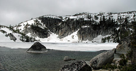 Lake Viviane, the most melted out lake in all of the Enchantments