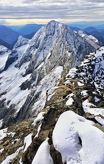 The north face of Mount Maude