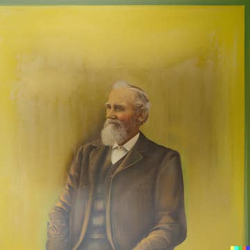 oil painting of man