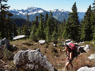 heading up to saddle