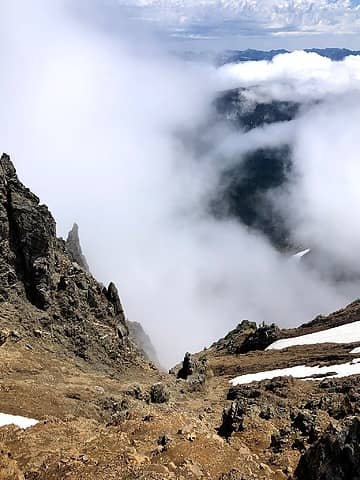 Steep east facing gully