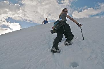 Babe downclimbing Pt 5700'