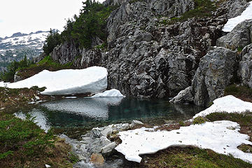 Beautiful deep pool we passed on our way back to camp