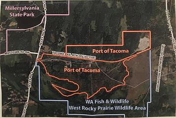West Rocky Prairie Wildlife Area MAP