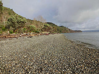 Over a mile of public beach.