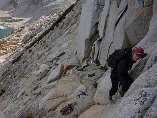 scrambling Mt Goode 13,085'