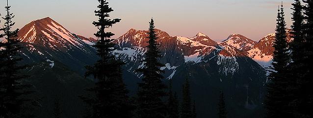 Freezeout area peaks at sunset