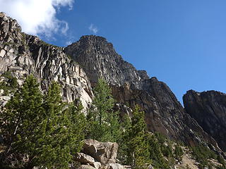 The Monk at center from Cathedral Pass