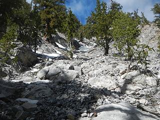 steep gully