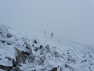 Mike and Jeff Booting the last Few Feet