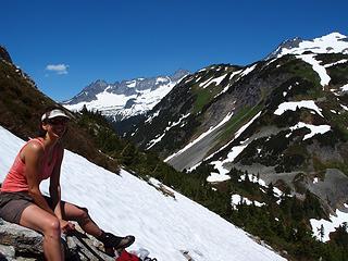 much deserved 2nd break, cascade pass in background