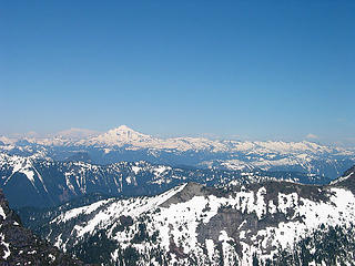 Glacier Peak And Tenpeak Ridge From Baring Mtn