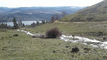 Grass is starting to green up and water running well