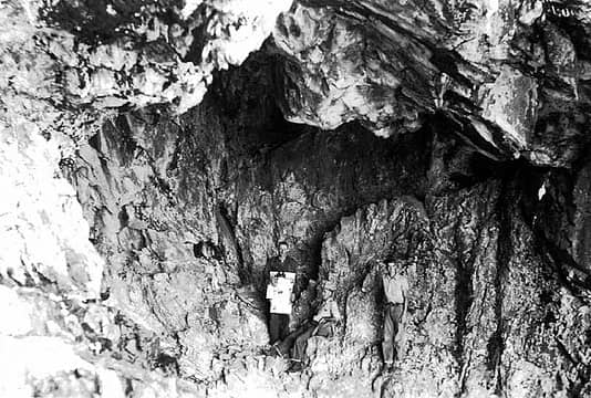 Miners in old mine