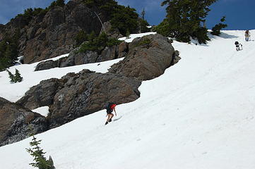 K approaching false summit