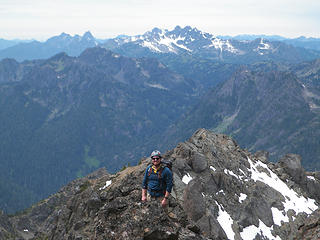 Casey near the summit