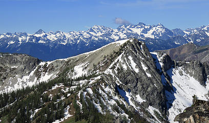 Battle Mountain 7710' and friends from Snowshoe 7816'