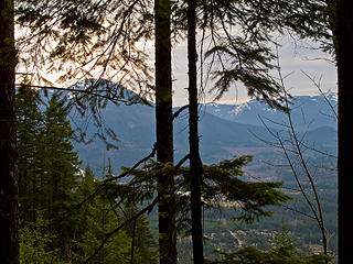 Lunch View.  Too cold to lunch at the falls. 
2/12/11 Mt Si trailhead to Kamikaze Falls.