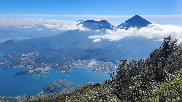 Atitlan Volcano (right) and Toliman (left)