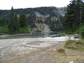 Eunice Lake at low levels.