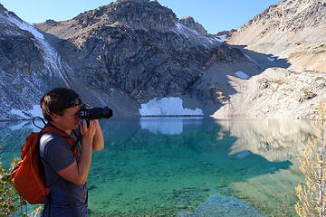 Josh panning wing lake