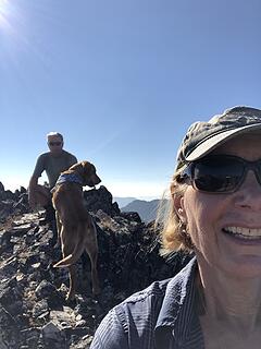 Selfies on Baldy summit