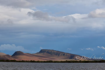 Looking south over Borax Lake