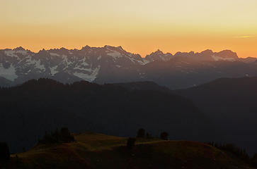 Monte Cristo at sundown, from Red Pass.