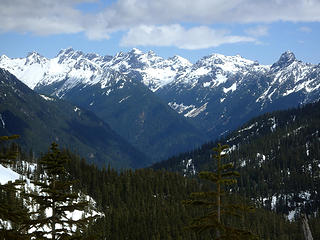 Alpine Lakes Peaks from Caroline's North ridge