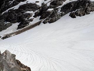 crevasses on bruseth glacier