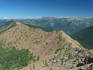 The 6600 ridge, we pretty much followed along the crest.