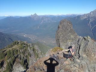 Aaron chillin above the sauk