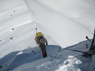 Jake on rappel