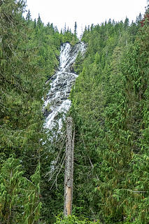 Copper Lake waterfall
