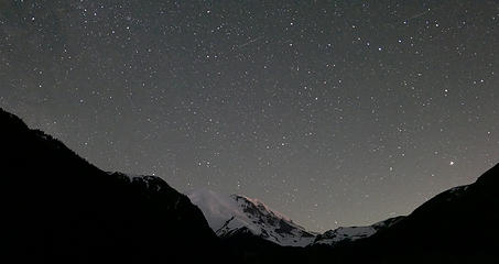 meteors over Rainier