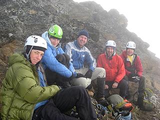 Huddled near Clark summit