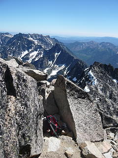 Traverse from false summit