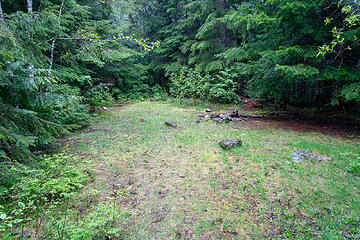 End of the abandoned road / camp area