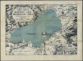 Quinault Lake Recreation Area, map