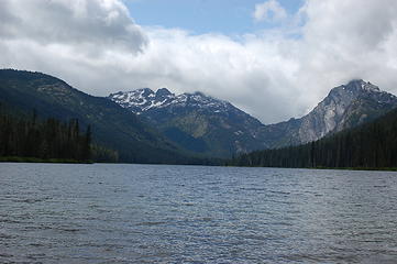 Lake Waptus from the East End.  Dutch Miller Gap Ahead.