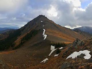 Tyler Peak summit block - west ridge
