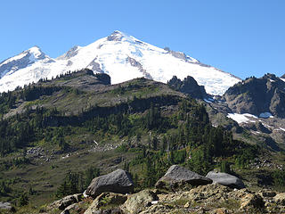 going farther along the ridge