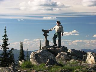 Mike on North Baldy summit