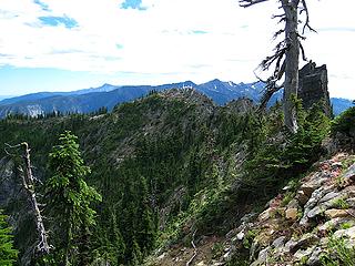 The view of the knife edge on our return.